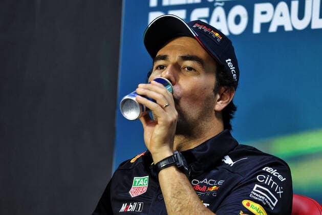 PEREZ Sergio (mex), Red Bull Racing RB18, portrait conference de presse, press conference, PK, Pressekonferenz during the Formula 1 Heineken Grande Premio de Sao Paulo 2022, Sao Paulo Grand Prix Grand Prix 2022, 21st round of the 2022 FIA Formula One World Championship, WM, Weltmeisterschaft from November 11 to 13, 2022 on the Interlagos Circuit, in Sao Paulo, Brazil - F1 - SAO PAULO GRAND PRIX 2022 DPPI Panoramic BRAZIL_FIA_PRESS_CONF_THU_02