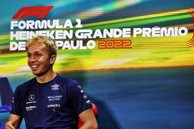 ALBON Alexander (tha), Williams Racing FW44, portrait conference de presse, press conference, PK, Pressekonferenz during the Formula 1 Heineken Grande Premio de Sao Paulo 2022, Sao Paulo Grand Prix Grand Prix 2022, 21st round of the 2022 FIA Formula One World Championship, WM, Weltmeisterschaft from November 11 to 13, 2022 on the Interlagos Circuit, in Sao Paulo, Brazil - F1 - SAO PAULO GRAND PRIX 2022 DPPI Panoramic BRAZIL_FIA_PRESS_CONF_THU_21