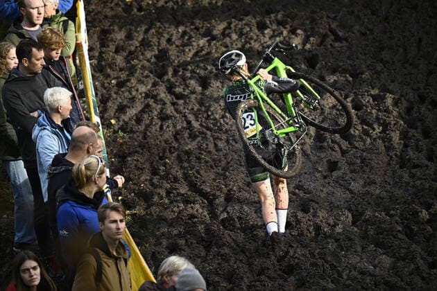 Bilder des Jahres, Sport 11 November Sport Themen der Woche KW45 Sport Bilder des Tages British Cat Ferguson pictured in action during the women s elite race at the Jaarmarktcross cyclocross cycling event in Niel, race 2 8 of the Superprestige competition, Friday 11 November 2022. JASPERxJACOBS  x49455702x