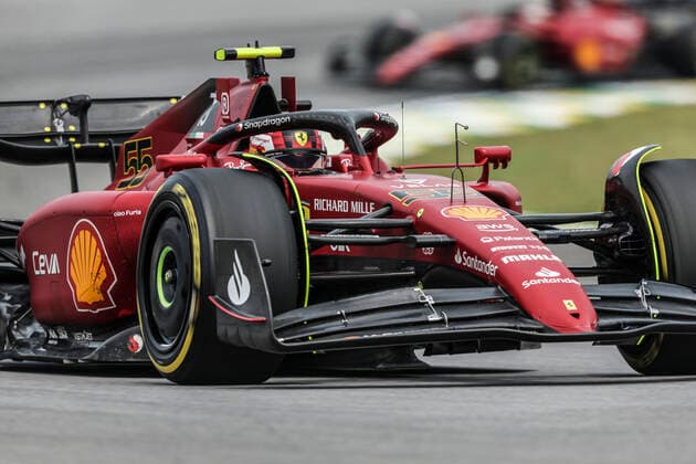 55 Carlos Sainz ESP, Scuderia Ferrari , F1 Grand Prix of Brazil at Autodromo Jose Carlos Pace on November 11, 2022 in Sao Paulo, Brazil Photo by HOCH ZWEI Sao Paulo Brazil