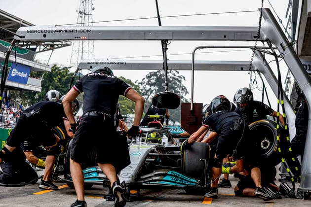 44 Lewis Hamilton GBR, Mercedes AMG Petronas F1 Team , F1 Grand Prix of Brazil at Autodromo Jose Carlos Pace on November 11, 2022 in Sao Paulo, Brazil Photo by HOCH ZWEI Sao Paulo Brazil