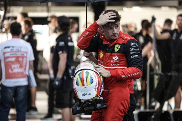 LECLERC Charles (mco), Scuderia Ferrari F1-75, portrait during the Formula 1 Heineken Grande Premio de Sao Paulo 2022, Sao Paulo Grand Prix Grand Prix 2022, 21st round of the 2022 FIA Formula One World Championship, WM, Weltmeisterschaft from November 11 to 13, 2022 on the Interlagos Circuit, in Sao Paulo, Brazil - F1 - SAO PAULO GRAND PRIX 2022 DPPI Panoramic  G00D3547 copie
