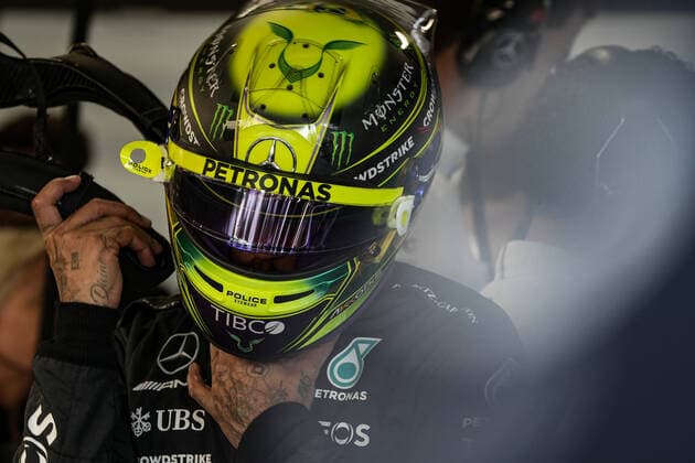November 12, 2022, Sao Paulo, Sao Paulo, Brazil: LEWIS HAMILTON, of Mercedes AMG Petronas F1 Team, during the free practice section of the 2022 Formula One Grand Prix of Sao Paulo at Interlagos circuit, on November 12. The grand prix will be celebrated next Sunday, November 13. Sao Paulo Brazil - ZUMAl146 20221112_zaf_l146_008 Copyright: xPauloxLopesx