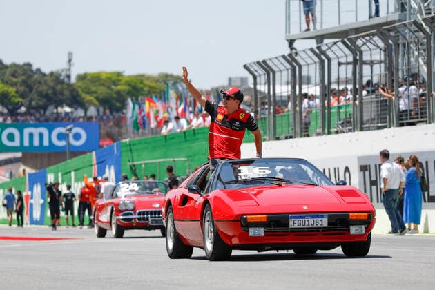 16 Charles Leclerc MCO, Scuderia Ferrari , F1 Grand Prix of Brazil at Autodromo Jose Carlos Pace on November 13, 2022 in Sao Paulo, Brazil Photo by HOCH ZWEI Sao Paulo Brazil