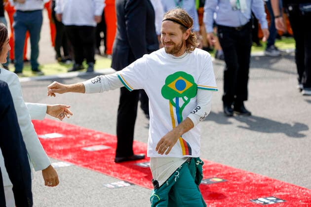 5 Sebastian Vettel DEU, Aston Martin Aramco Cognizant F1 Team , F1 Grand Prix of Brazil at Autodromo Jose Carlos Pace on November 13, 2022 in Sao Paulo, Brazil Photo by HOCH ZWEI Sao Paulo Brazil