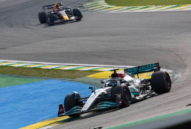63 George Russell GBR, Mercedes AMG Petronas F1 Team , F1 Grand Prix of Brazil at Autodromo Jose Carlos Pace on November 13, 2022 in Sao Paulo, Brazil Photo by HOCH ZWEI Sao Paulo Brazil