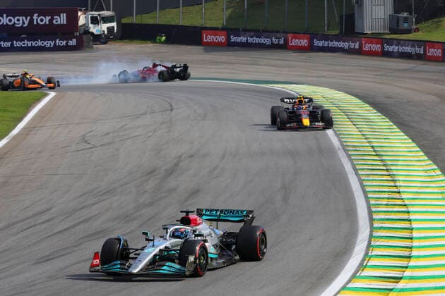 63 George Russell GBR, Mercedes AMG Petronas F1 Team , F1 Grand Prix of Brazil at Autodromo Jose Carlos Pace on November 13, 2022 in Sao Paulo, Brazil Photo by HOCH ZWEI Sao Paulo Brazil
