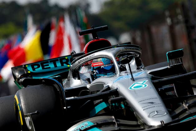 63 George Russell GBR, Mercedes AMG Petronas F1 Team , F1 Grand Prix of Brazil at Autodromo Jose Carlos Pace on November 13, 2022 in Sao Paulo, Brazil Photo by HOCH ZWEI Sao Paulo Brazil