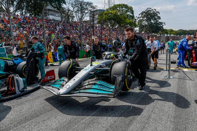44 Lewis Hamilton GBR, Mercedes AMG Petronas F1 Team , F1 Grand Prix of Brazil at Autodromo Jose Carlos Pace on November 13, 2022 in Sao Paulo, Brazil Photo by HOCH ZWEI Sao Paulo Brazil