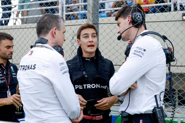 63 George Russell GBR, Mercedes AMG Petronas F1 Team , F1 Grand Prix of Brazil at Autodromo Jose Carlos Pace on November 13, 2022 in Sao Paulo, Brazil Photo by HOCH ZWEI Sao Paulo Brazil