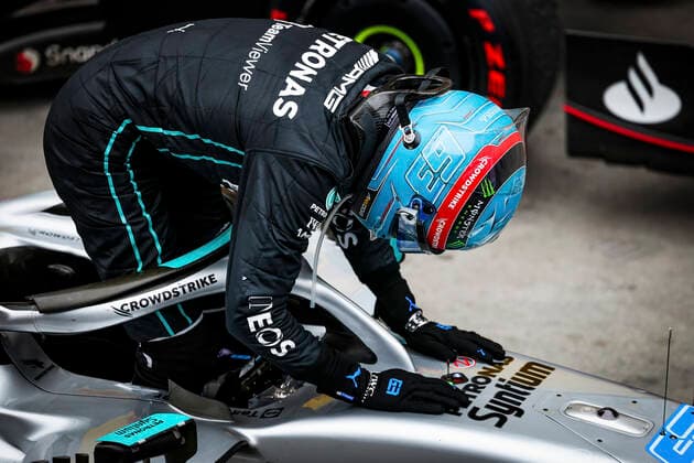 63 George Russell GBR, Mercedes AMG Petronas F1 Team , F1 Grand Prix of Brazil at Autodromo Jose Carlos Pace on November 13, 2022 in Sao Paulo, Brazil Photo by HOCH ZWEI Sao Paulo Brazil