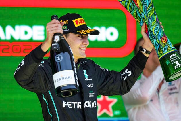 63 George Russell GBR, Mercedes AMG Petronas F1 Team , F1 Grand Prix of Brazil at Autodromo Jose Carlos Pace on November 13, 2022 in Sao Paulo, Brazil Photo by HOCH ZWEI Sao Paulo Brazil