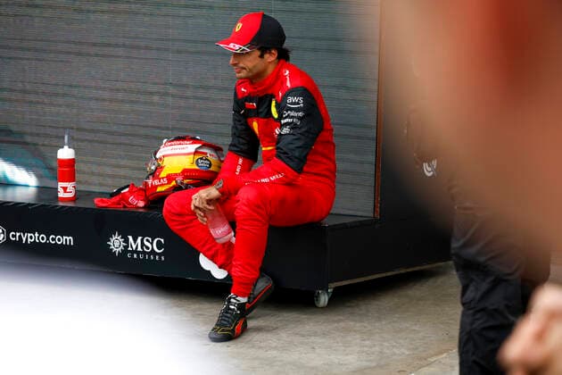 55 Carlos Sainz ESP, Scuderia Ferrari , F1 Grand Prix of Brazil at Autodromo Jose Carlos Pace on November 13, 2022 in Sao Paulo, Brazil Photo by HOCH ZWEI Sao Paulo Brazil