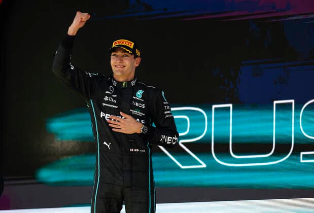 63 George Russell GBR, Mercedes AMG Petronas F1 Team , F1 Grand Prix of Brazil at Autodromo Jose Carlos Pace on November 13, 2022 in Sao Paulo, Brazil Photo by HOCH ZWEI Sao Paulo Brazil