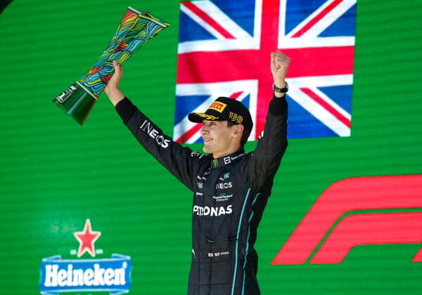 63 George Russell GBR, Mercedes AMG Petronas F1 Team , F1 Grand Prix of Brazil at Autodromo Jose Carlos Pace on November 13, 2022 in Sao Paulo, Brazil Photo by HOCH ZWEI Sao Paulo Brazil
