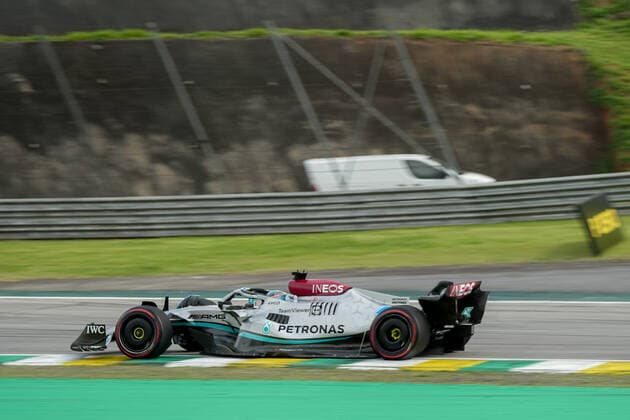 November 13, 2022, Sao Paulo, Sao Paulo, Brazil: GEORGE RUSSEL, of Mercedes AMG Petronas F1 Team, during the 2022 Formula One Grand Prix of Sao Paulo at Interlagos circuit, on November 13. Sao Paulo Brazil - ZUMAl146 20221113_zaf_l146_011 Copyright: xPauloxLopesx
