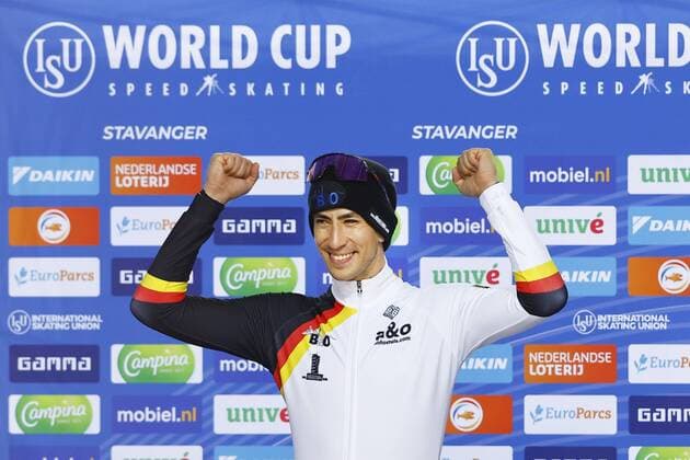 Bilder des Jahres, Sport 11 November Sport Bilder des Tages STAVANGER, Sormarka Arena, 13-11-2022 , season 2022 2023, ISU World Cup Speedskating. during Worldcup Stavanger 13-11-22 mass Start men Felix Rijhnen Worldcup Stavanger 13-11-22  x19289564x Copyright: