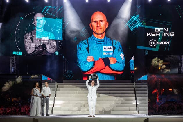 FIA WEC GENTLEMAN DRIVER OF THE YEAR: BEN KEATING (USA) - 33 TF (GBR) ASTON MARTIN VANTAGE AMR (LMGTE AM) DURING THE 2022 FIA WORLD ENDURANCE CHAMPIONSHIP (FIA WEC) AWARDS CEREMONY, SOFITEL BAHRAIN ZALLAQ, ZALLAQ, BAHRAIN, NOVEMBER 13 2022 SPORT AUTOMOBILE : FIA WEC 2022 - CEREMONIE DE REMISE DES PRIX - 13 11 2022 MPSAgency Panoramic 