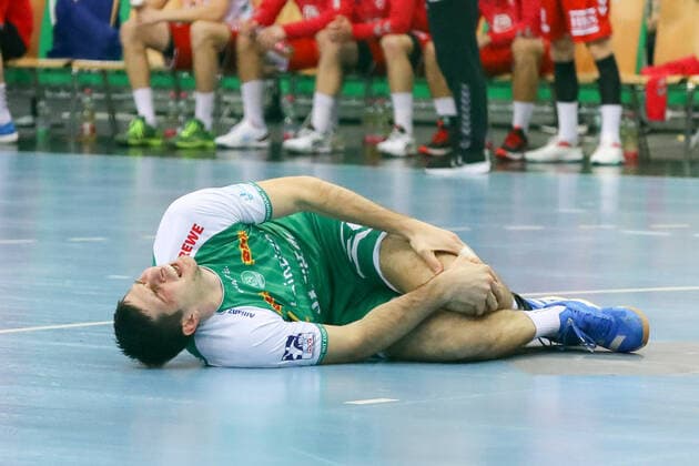Handball, Marko Mamic of SC DHfK Leipzig suffers cruciate ligament rupture, archive pictures