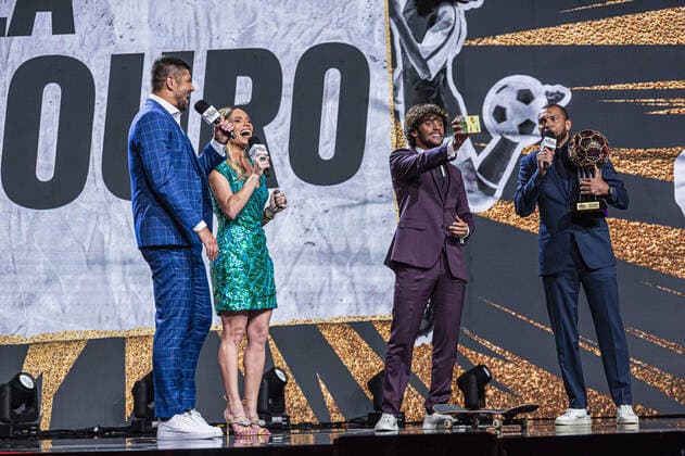 Premio Bola de Prata ESPN 2022. November 14, 2022, Sao Paulo, Brazil: Players and coaches who competed in the Brazilian Soccer Championship participate in the Ballon d Or award on ESPN television, held at the Holliday Inn Events Center (Anhembi), in Sao Paulo, on Monday (14).  Copyright: xAndersonxLirax