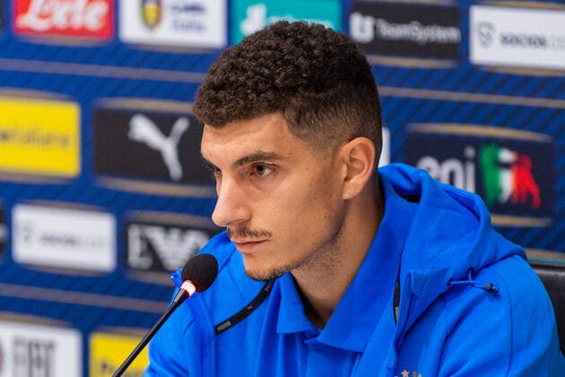 FIGC press conference, PK, Pressekonferenz With Giovanni Di Lorenzo Giovanni di Lorenzo, SSC Napoli player attending the press conference ahead of the Italian national team, Nationalteam friendly games in Albania and Austria, in Coverciano, Florence, on november 14, 2022. Florence Italy  Copyright: xGiacomoxCosuax originalFilename:cosua-notitle221114_npJIk.jpg