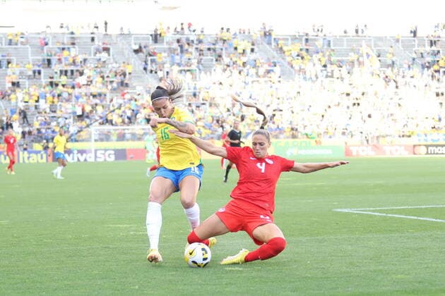 Football, Women, Brazil - Canada
