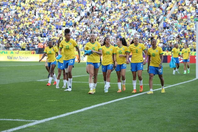 RECORD DATE NOT STATED November 15, 2022, Sao Paulo, Brazil: Soccer Match between the teams from Brazil and Canada, held at Neo Quimica Arena Stadium, in Sao Paulo, in a preparatory confrontation for the Women s Soccer World Cup, scheduled for 2023. The Brazilian Women s Soccer Team won the match by score of 2-1, with goals scored by Bia Zaneratto and Aninha.  Copyright: xLecoxVianax