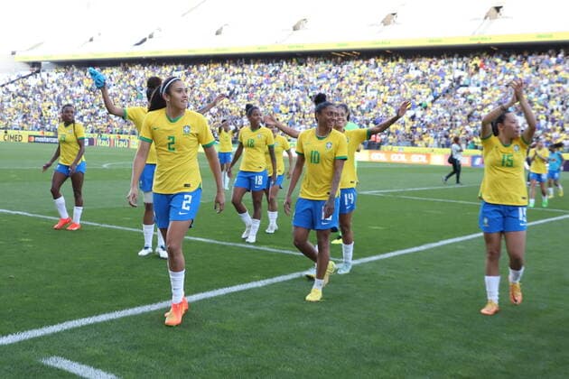 RECORD DATE NOT STATED November 15, 2022, Sao Paulo, Brazil: Soccer Match between the teams from Brazil and Canada, held at Neo Quimica Arena Stadium, in Sao Paulo, in a preparatory confrontation for the Women s Soccer World Cup, scheduled for 2023. The Brazilian Women s Soccer Team won the match by score of 2-1, with goals scored by Bia Zaneratto and Aninha.  Copyright: xLecoxVianax