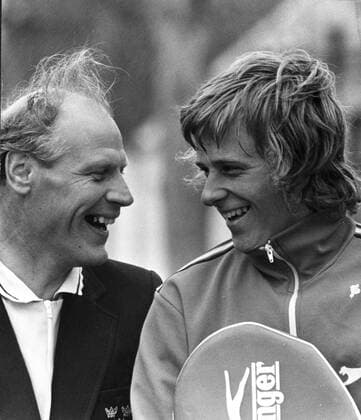 ARKIV 1972 Björn Borg with trainer and extra dad Lennart Bergelin Sweden PB KOD 190 x190x  Copyright: xPRESSENSxBILDx BJÖRN BORG