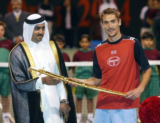 Tennis, ATP Tour, Qatar ExxonMobile Open in Doha, Nicolas Escude wins final against Ivan Ljubicic