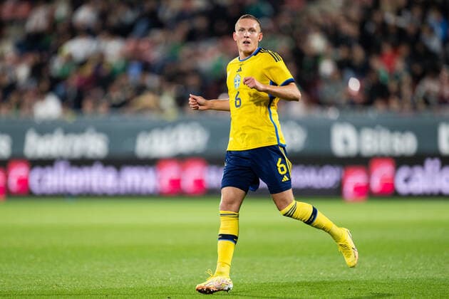 221116 Ludwig Augustinsson of Sweden during the international friendly football match between Mexico and Sweden on November 16, 2022 in Girona Photo Ludvig Thunman BILDBYRAN code LT LT0441 football football soccer fotball training country international friendly Mexico Sweden Sweden Sweden a bbeng,  Copyright: LUDVIGxTHUNMAN BB221116LT041