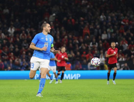 November 16, 2022, Tirana, Albania: Leonardo Bonucci of Italy during the football friendly football game between the national teams of Albania and Italy, at Air Albania Stadium on 15 November 2022, Tirana, Albania. Photo . friendly football match - Albania vs Italy, Tirana, Albania  - ZUMAl164 20221116_zsa_l164_047 Copyright: xNderimxKacelix