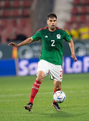 Seleccion Mexicana 2022 Mexico 1-2 Sweden Nestor Araujo of Mexico during the game Mexico (Mexican national team, Nationalteam vs Sweden, friendly match of preparation prior to the start of the FIFA World Cup, WM, Weltmeisterschaft, Fussball Qatar 2022, at Montilivi Municipal Stadium, on November 16, 2022. <br><br> Nestor Araujo de Mexico durante el partido Mexico (Seleccion Nacional Mexicana) vs Suecia,amistoso de preparacion previo al inicio de la Copa Mundial de la FIFA Qatar 2022, en el Estadio Municipal de Montilivi, el 16 de noviembre de 2022. GIRONA ESPANA ESPANA  Copyright: xDavidxLeahx 20221116153759_SM_AM_MEX_SWE_ARAUJO28