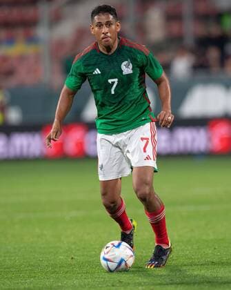 RECORD DATE NOT STATED Seleccion Mexicana 2022 Mexico 1-2 Sweden Luis Romo of Mexico during the game Mexico (Mexican national team, Nationalteam vs Sweden, friendly match of preparation prior to the start of the FIFA World Cup, WM, Weltmeisterschaft, Fussball Qatar 2022, at Montilivi Municipal Stadium, on November 16, 2022. <br><br> Luis Romo de Mexico durante el partido Mexico (Seleccion Nacional Mexicana) vs Suecia,amistoso de preparacion previo al inicio de la Copa Mundial de la FIFA Qatar 2022, en el Estadio Municipal de Montilivi, el 16 de noviembre de 2022. GIRONA ESPANA ESPANA  Copyright: xDavidxLeahx 20221116154011_SM_AM_MEX_SWE_ROMO22