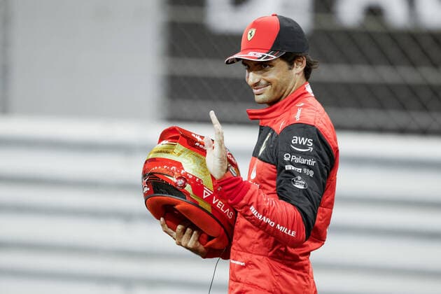 55 Carlos Sainz ESP, Scuderia Ferrari , F1 Grand Prix of Abu Dhabi at Yas Marina Circuit on November 17, 2022 in Abu Dhabi, United Arab Emirates Photo by HOCH ZWEI Abu Dhabi United Arab Emirates