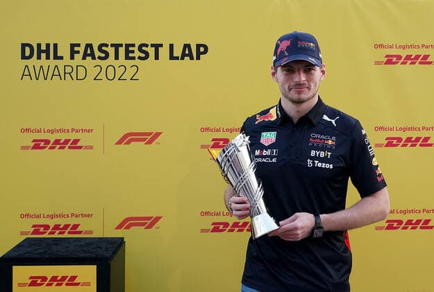 Formula 1, United Arab Emirates GP in Abu Dhabi, Max Verstappen receives award