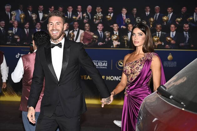 Foto Fabio Ferrari LaPresse - 17 Novembre 2022 - Dubai, Emirati Arabi Uniti - - Calcio -17ma edizione di Dubai International Sports Conference - Globe Soccer Awards 2022. Nella foto: Sergio Ramos con la moglie Pilar Rubio Fernandez November 17, 2022 Dubai, United Arab Emirates - sport - Soccer - 17th edition of the Dubai International Sports Conference - Globe Soccer Awards 2022. In the pic: Sergio Ramos con la moglie Pilar Rubio Fernandez  Copyright: xFabioxFerrari LaPressex