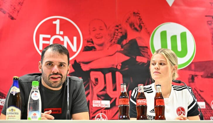 Football, Women, DFB Cup, 1. FC Nürnberg, Press conference