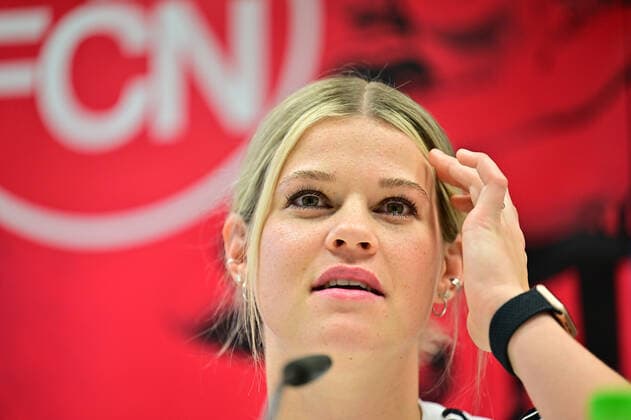 17 11 2022 1 FC Nuremberg FCN club womens media appointment press conference ahead of the womens DFB Cup match give the VfL Wolfsburg Lea Paulick 1, 1 FC Nuremberg FCN