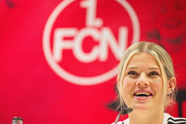 17 11 2022 1 FC Nuremberg FCN club womens media appointment press conference ahead of the womens DFB Cup match give the VfL Wolfsburg Lea Paulick 1, 1 FC Nuremberg FCN