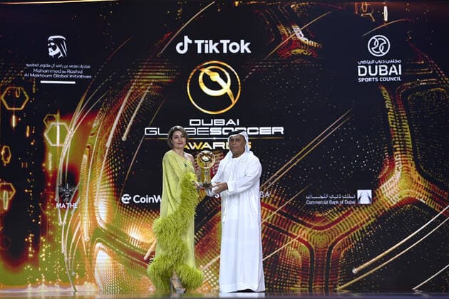 Foto Fabio Ferrari LaPresse - 17 Novembre 2022 - Dubai, Emirati Arabi Uniti - - Calcio -17ma edizione di Dubai International Sports Conference - Globe Soccer Awards 2022. Nella foto: Rafaela Pimenta - Best transfer deal of the year November 17, 2022 Dubai, United Arab Emirates - sport - Soccer - 17th edition of the Dubai International Sports Conference - Globe Soccer Awards 2022. In the pic: Rafaela Pimenta - Best transfer deal of the year  Copyright: xFabioxFerrari LaPressex