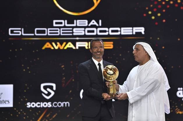 Foto Fabio Ferrari LaPresse - 17 Novembre 2022 - Dubai, Emirati Arabi Uniti - - Calcio -17ma edizione di Dubai International Sports Conference - Globe Soccer Awards 2022. Nella foto: Jorge Mendes - Best agent of the year November 17, 2022 Dubai, United Arab Emirates - sport - Soccer - 17th edition of the Dubai International Sports Conference - Globe Soccer Awards 2022. In the pic: Jorge Mendes - Best agent of the year  Copyright: xFabioxFerrari LaPressex