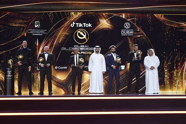 Foto Fabio Ferrari LaPresse - 17 Novembre 2022 - Dubai, Emirati Arabi Uniti - - Calcio -17ma edizione di Dubai International Sports Conference - Globe Soccer Awards 2022. Nella foto: i premiati November 17, 2022 Dubai, United Arab Emirates - sport - Soccer - 17th edition of the Dubai International Sports Conference - Globe Soccer Awards 2022. In the pic: the awardees  Copyright: xFabioxFerrari LaPressex