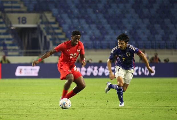 Football, Test Match, Japan - Canada