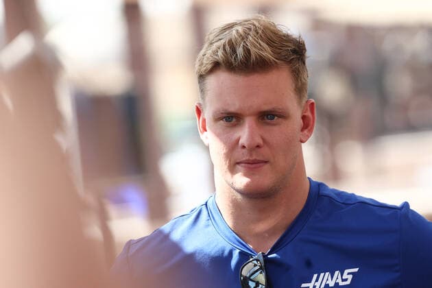 F1 Abu Dhabi Grand Prix Practice Mick Schumacher of Haas during the new team sponsor announcment ahead of the practice before Formula 1 Abu Dhabi Grand Prix at Yas Marina Circuit in Abu Dhabi, United Arab Emirates on November 18, 2022. Abu Dhabi United Arab Emirates  Copyright: xJakubxPorzyckix originalFilename:porzycki-f1abudha221118_npnMr.jpg
