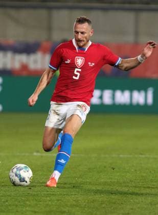 Vladimir Coufal of Czech Republic in action during the friendly soccer match Czechia vs Faroe Islands in Olomouc, Czech Republic, November 16, 2022. (CTKxPhoto PavelxPaprskar) CTKPhotoF202211170016301 