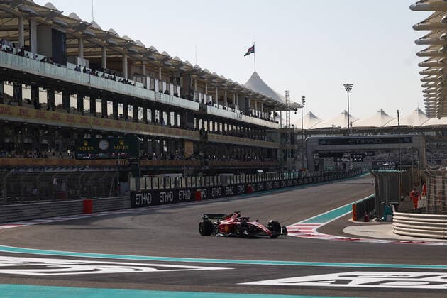 F1 Abu Dhabi Grand Prix Pracrtice 1 Charles Leclerc of Ferrari during the first practice before the Formula 1 Abu Dhabi Grand Prix at Yas Marina Circuit in Abu Dhabi, United Arab Emirates on November 18, 2022. Abu Dhabi United Arab Emirates  Copyright: xJakubxPorzyckix originalFilename:porzycki-f1abudha221118_npqP8.jpg