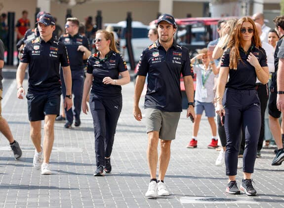 11 Sergio Perez MEX, Oracle Red Bull Racing , 1 Max Verstappen NLD, Oracle Red Bull Racing , F1 Grand Prix of Abu Dhabi at Yas Marina Circuit on November 19, 2022 in Abu Dhabi, United Arab Emirates Photo by HOCH ZWEI Abu Dhabi United Arab Emirates