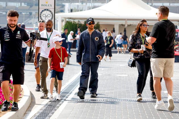 44 Lewis Hamilton GBR, Mercedes AMG Petronas F1 Team , F1 Grand Prix of Abu Dhabi at Yas Marina Circuit on November 19, 2022 in Abu Dhabi, United Arab Emirates Photo by HOCH ZWEI Abu Dhabi United Arab Emirates