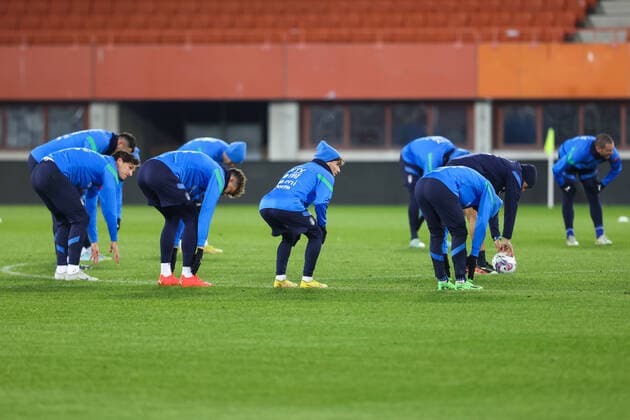 SOCCER - AUT vs ITA, test match VIENNA,AUSTRIA,19.NOV.22 - SOCCER - OEFB international test match, Austria vs Italy, preview, training team ITA. Image shows the team of ITA.  GEPAxpictures xArminxRauthner